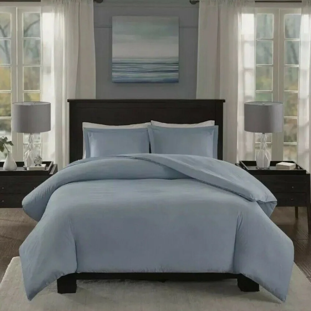Madison Park Duvet Cover Blue Size Full/Queen NWT